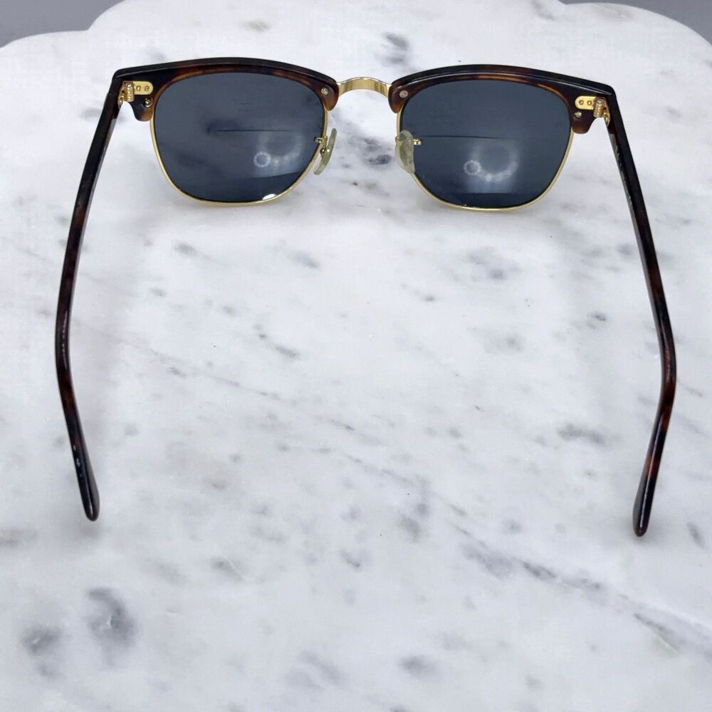 Ray-Ban RB3016 Clubmaster W0366 Tortoise Gold Sun / Eyeglasses Frames Only 49-21 - Picture 5 of 12